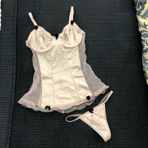 Native Intimates corset and matching panties